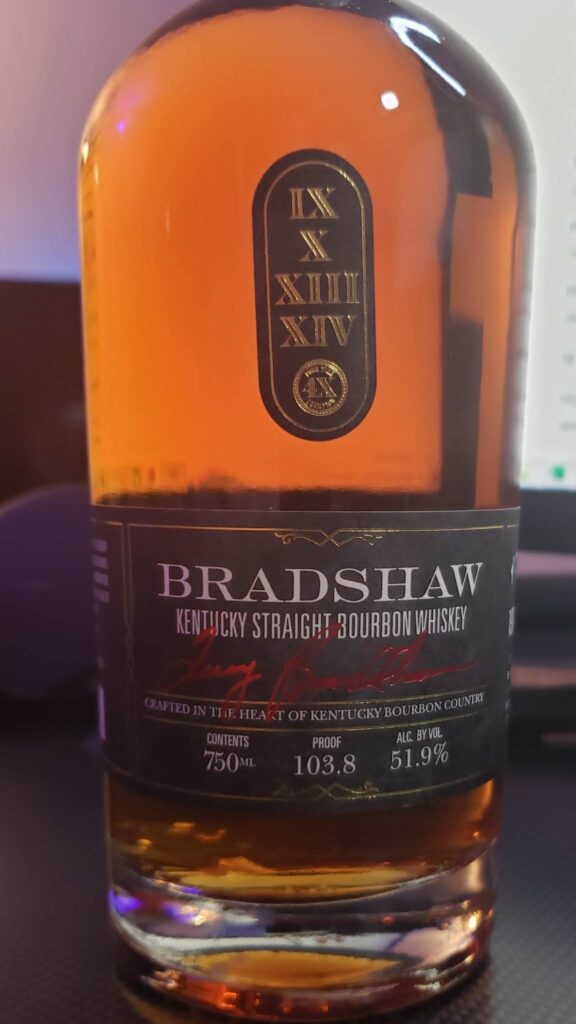 Bradshaw Bourbon Review - Kentucky Straight Bourbon Whiskey - Front Bottle Label - Secret Whiskey Society - Featured Square