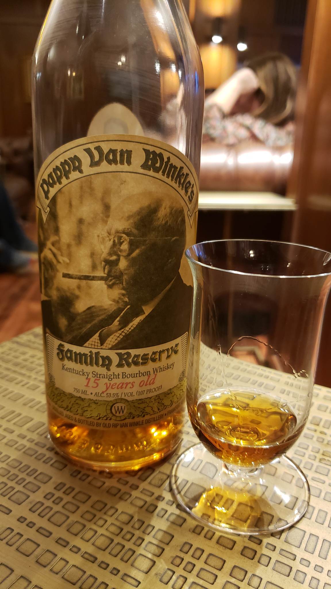 Marys Vine and The Study Cigar & Whiskey Review - Pappy Van Winkle - 15 Year Old Family Reserve