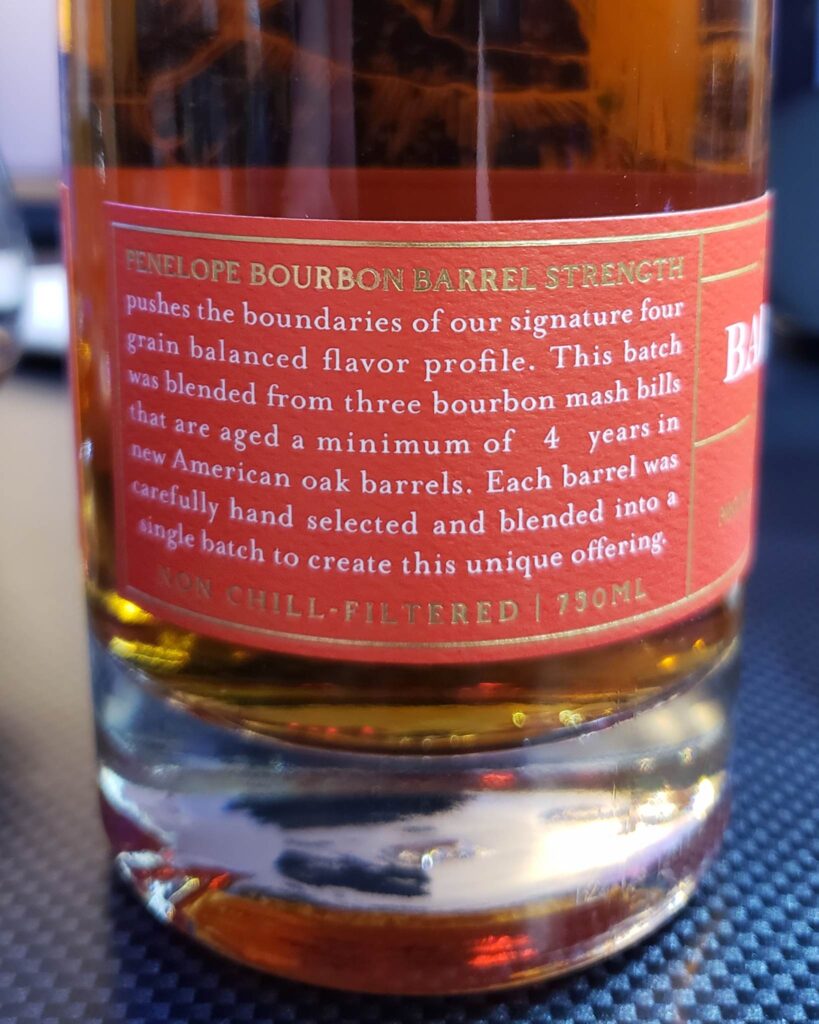 Penelope Barrel Strength Review - Bottle Label - Secret Whiskey Society