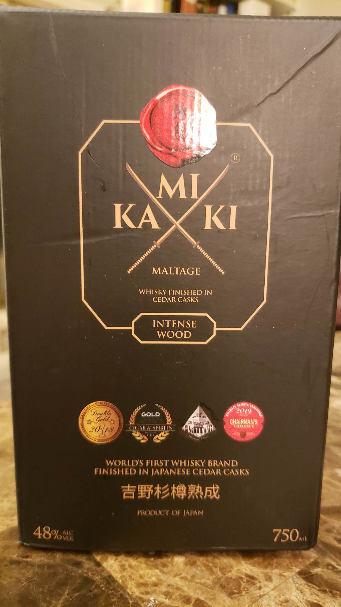 Kamiki Maltage - Japanese Whiskey Review - Secret Whiskey Society - Front of Box