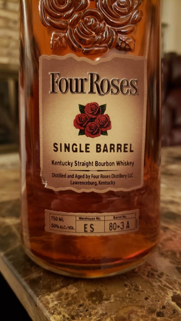 Four Roses Single Barrel Review - Warehouse ES - Barrel No 80-3A - Secret Whiskey Society