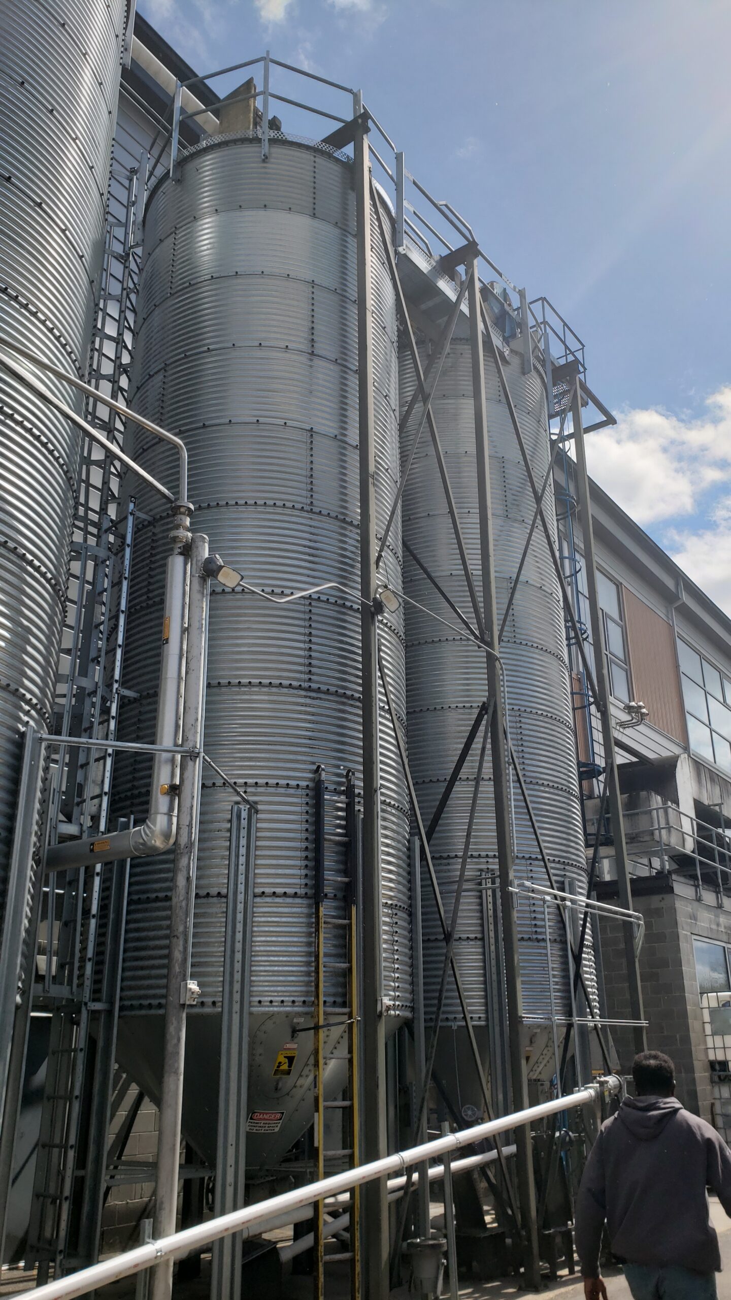 New Riff Distillery Tour - Grain Silos