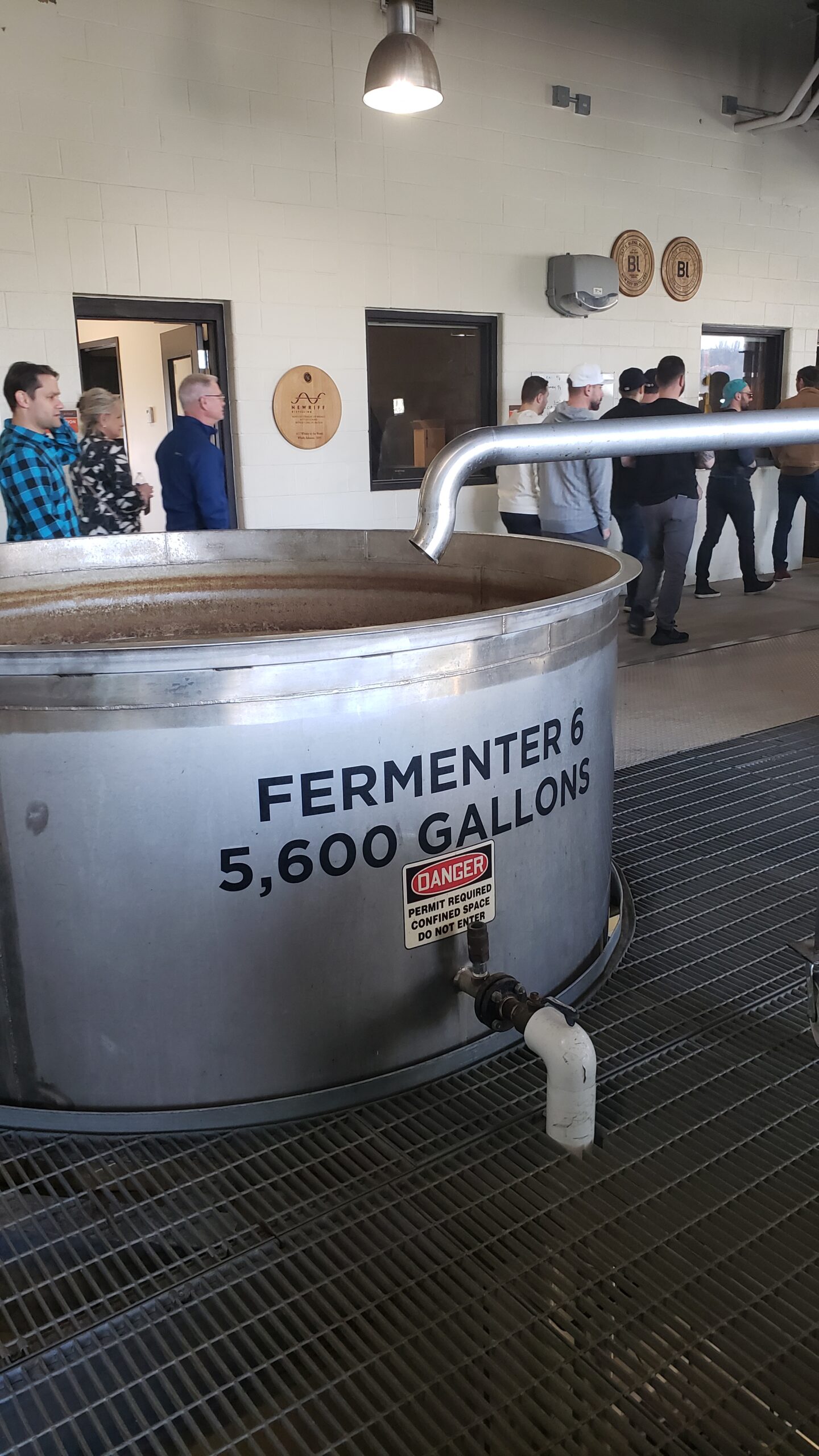 New Riff Distilling Tour - 5600 Gallon Fermentation Vat