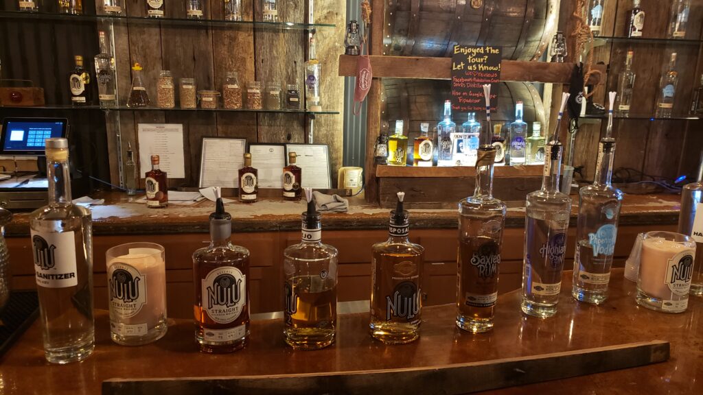 Nulu Single Barrel Review - Tasting Bottles Whiskey Rum Vodka - Prohibition Craft Spirits Distillery Tour - Secret Whiskey Society