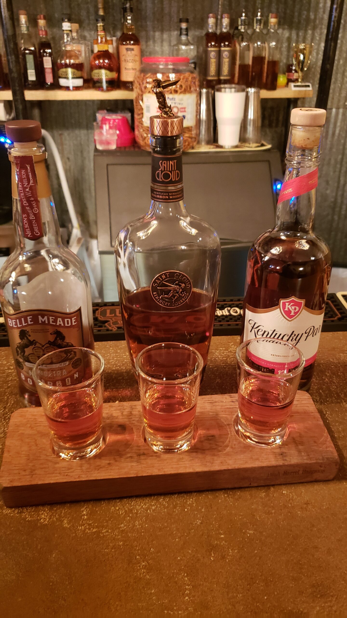 Volsteadt Bar Whiskey Tastings - Kentucky Par Belle Meade Saint Clouse - Kentucky Bourbon Trail