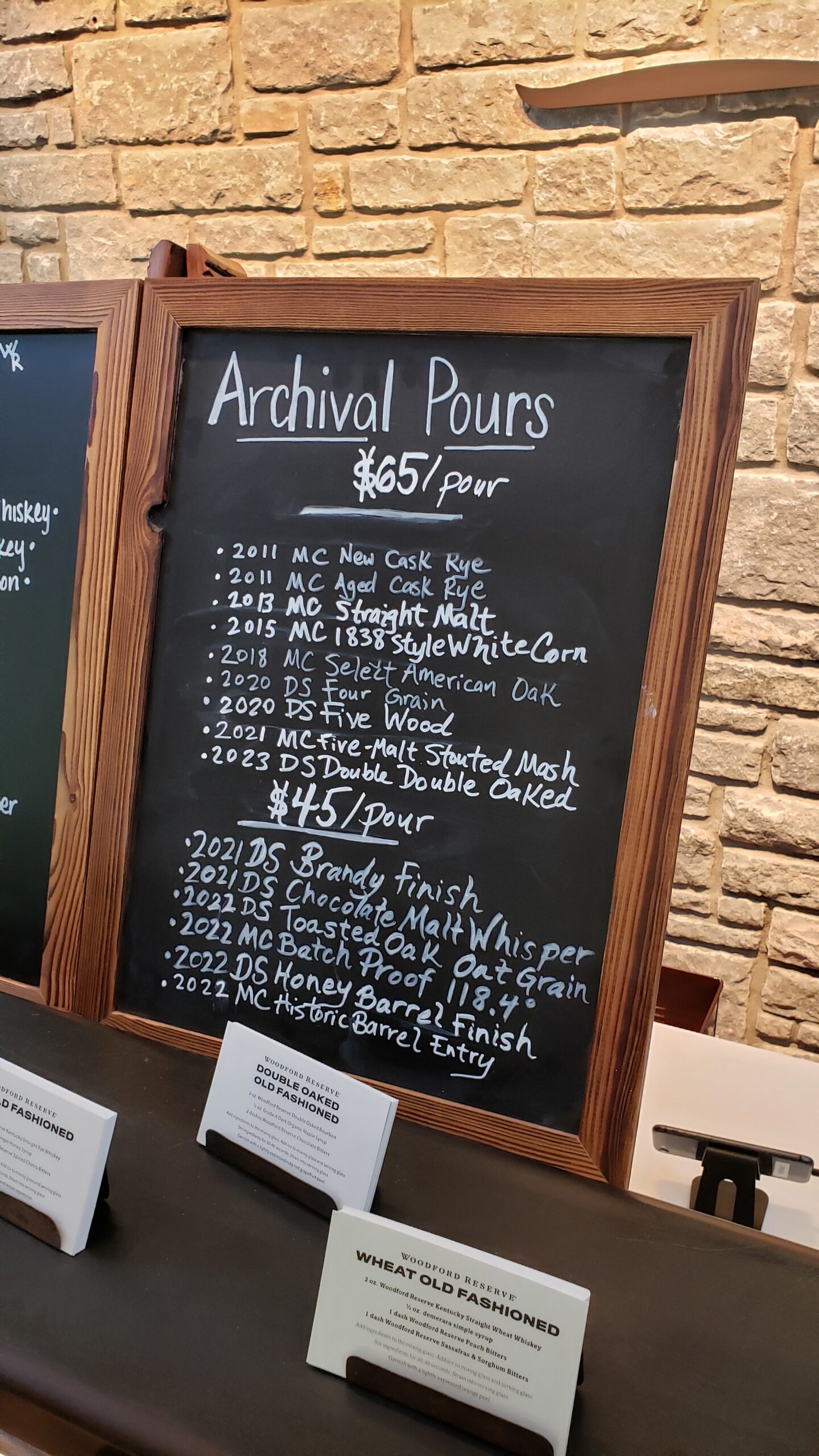 Kentucky Bourbon Trail 2023 - Woodford Reserve Distillery Tour - Archival Pours