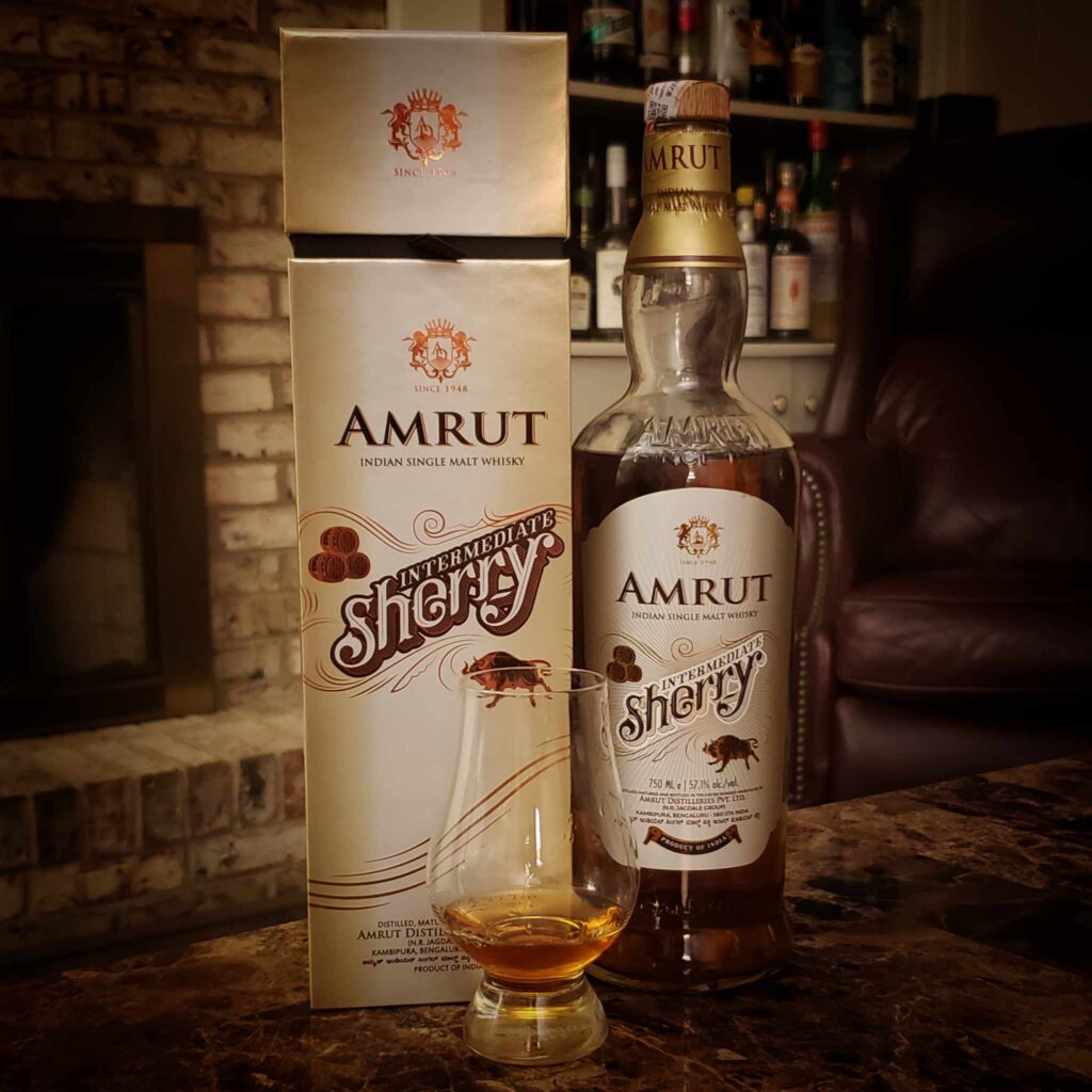 Amrut Intermediate Sherry Review - Indian Single Malt Whisky - Secret Whiskey Society - Featured Square