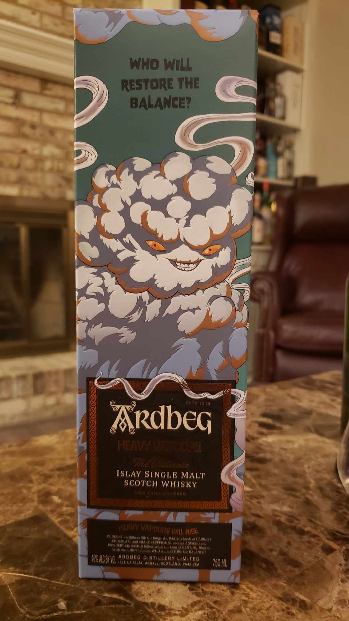 Ardbeg Heavy Vapours Review - 2023 Committee Release - Secret Whiskey Society - Box Front