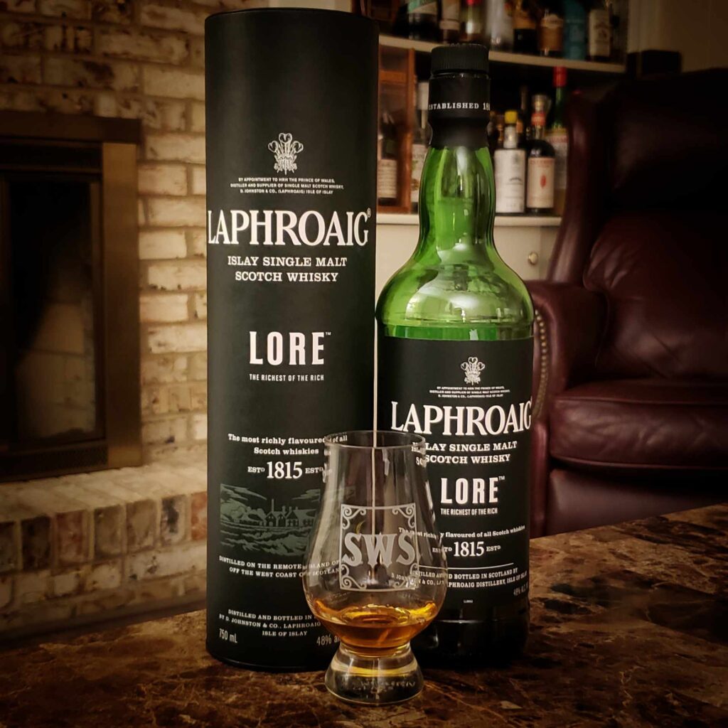 Laphroaig Lore Review - Islay Single Malt Scotch Whisky - Secret Whiskey Society - Featured Square