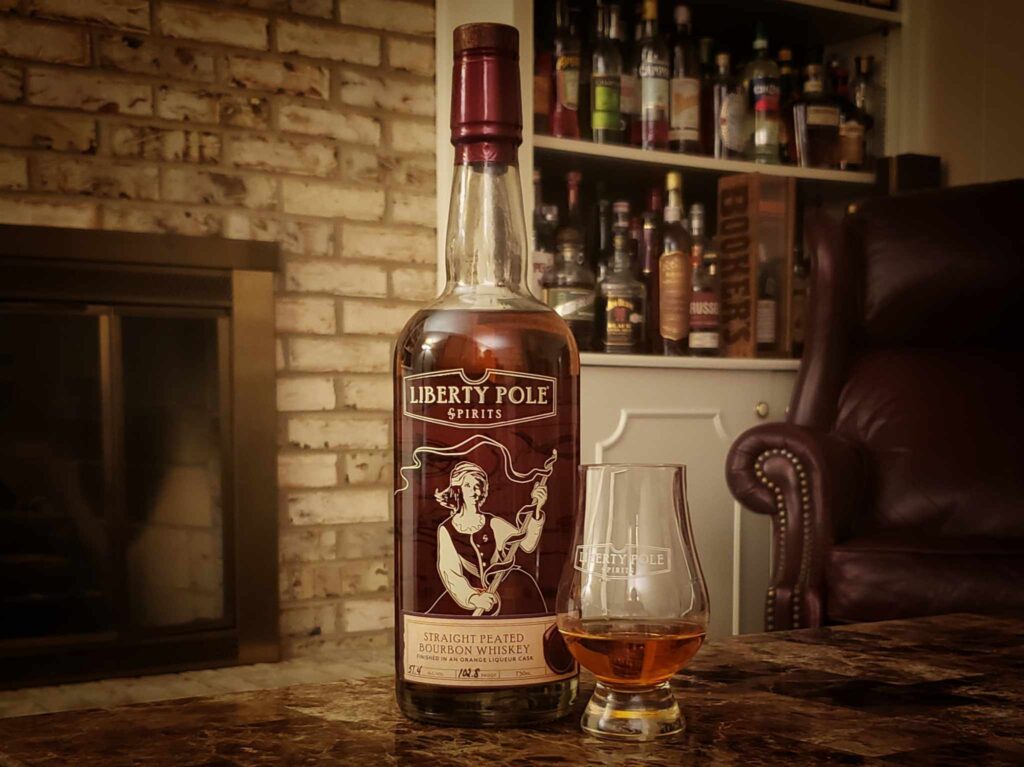 Liberty Pole Peated Bourbon Orange Curacao Finish Review - Secret Whiskey Society - Featured