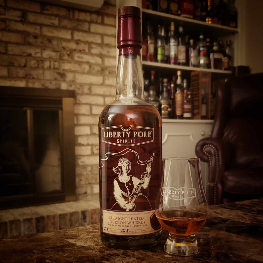 Liberty Pole Peated Bourbon Orange Curacao Finish Review - Secret Whiskey Society - Featured Square