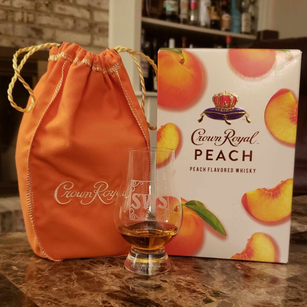Crown Royal Peach Whisky Review - Secret Whiskey Society - Orange Bag