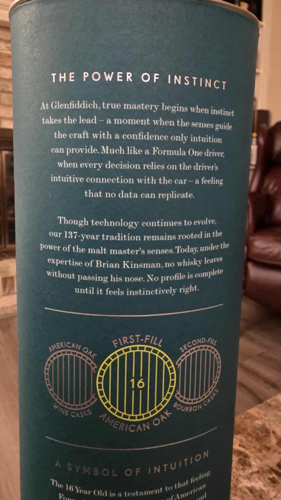 Glenfiddich 16 Year Review - Aston Martin F1 Edition - Secret Whiskey Society - Bottle Label Story