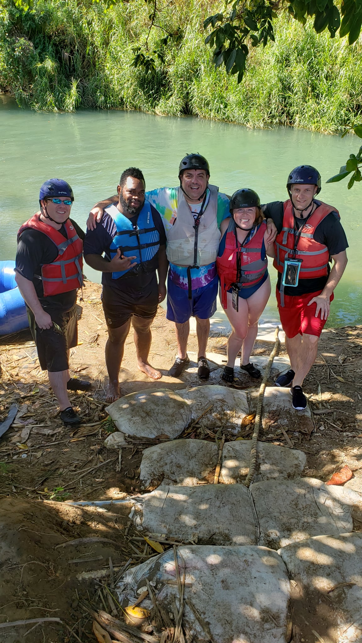 Glenlivet 12 Year Jamaica Edition Review - Us With Our Rafting Tour Guide In Jamaica