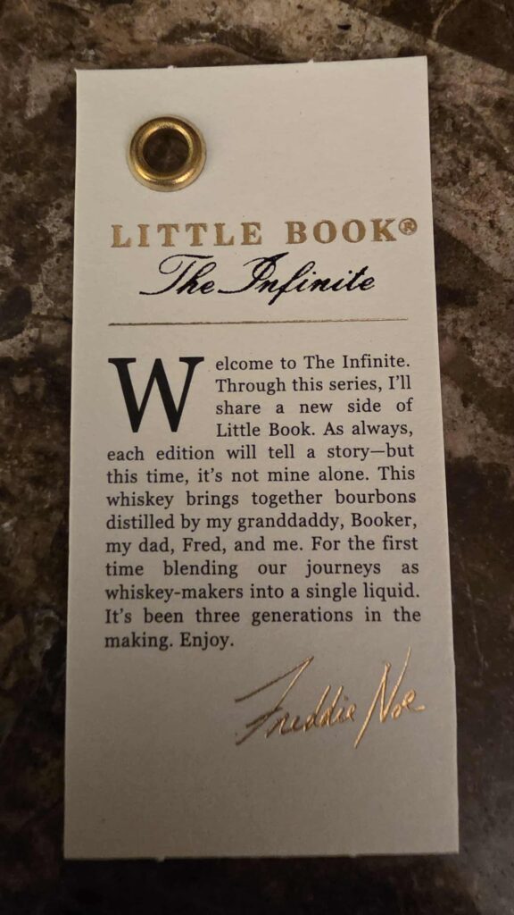 Little Book Infinite Chapter 1 Review - 2024 Release - Secret Whiskey Society - Story Card