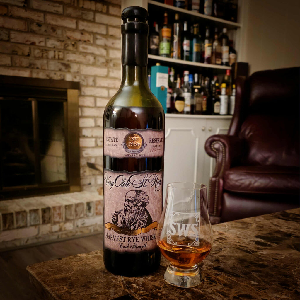 Very Olde St Nick Harvest Rye Review - Cask Strength - Secret Whiskey Society - Featured Square